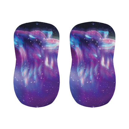 Galaxy Howling Wolf Spirit Print Bar Stool Covers