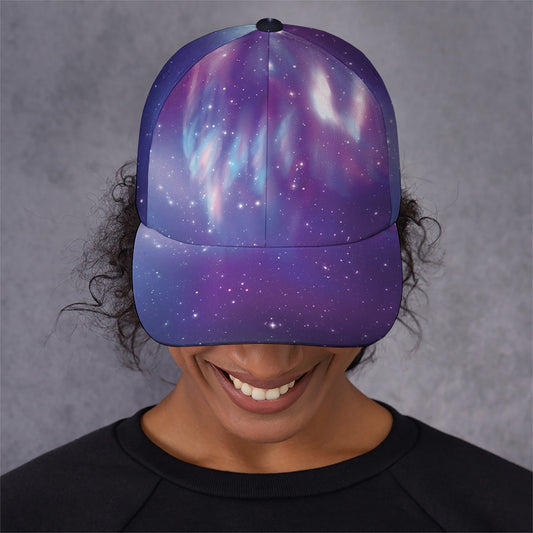 Galaxy Howling Wolf Spirit Print Baseball Cap