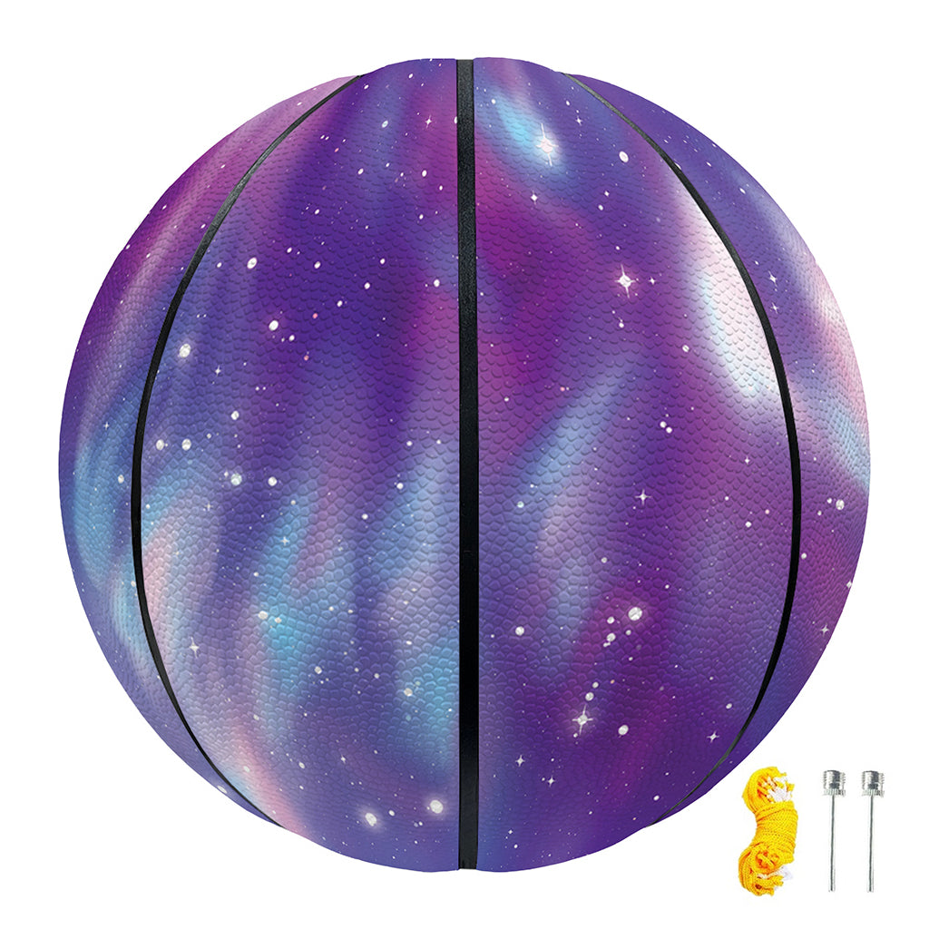 Galaxy Howling Wolf Spirit Print Basketball