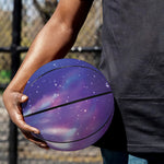 Galaxy Howling Wolf Spirit Print Basketball