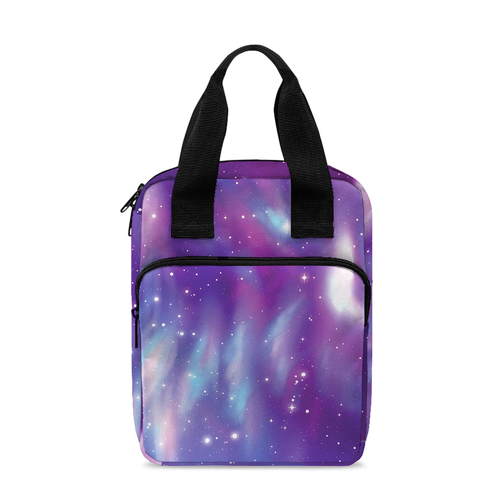 Galaxy Howling Wolf Spirit Print Bible Tote Bag