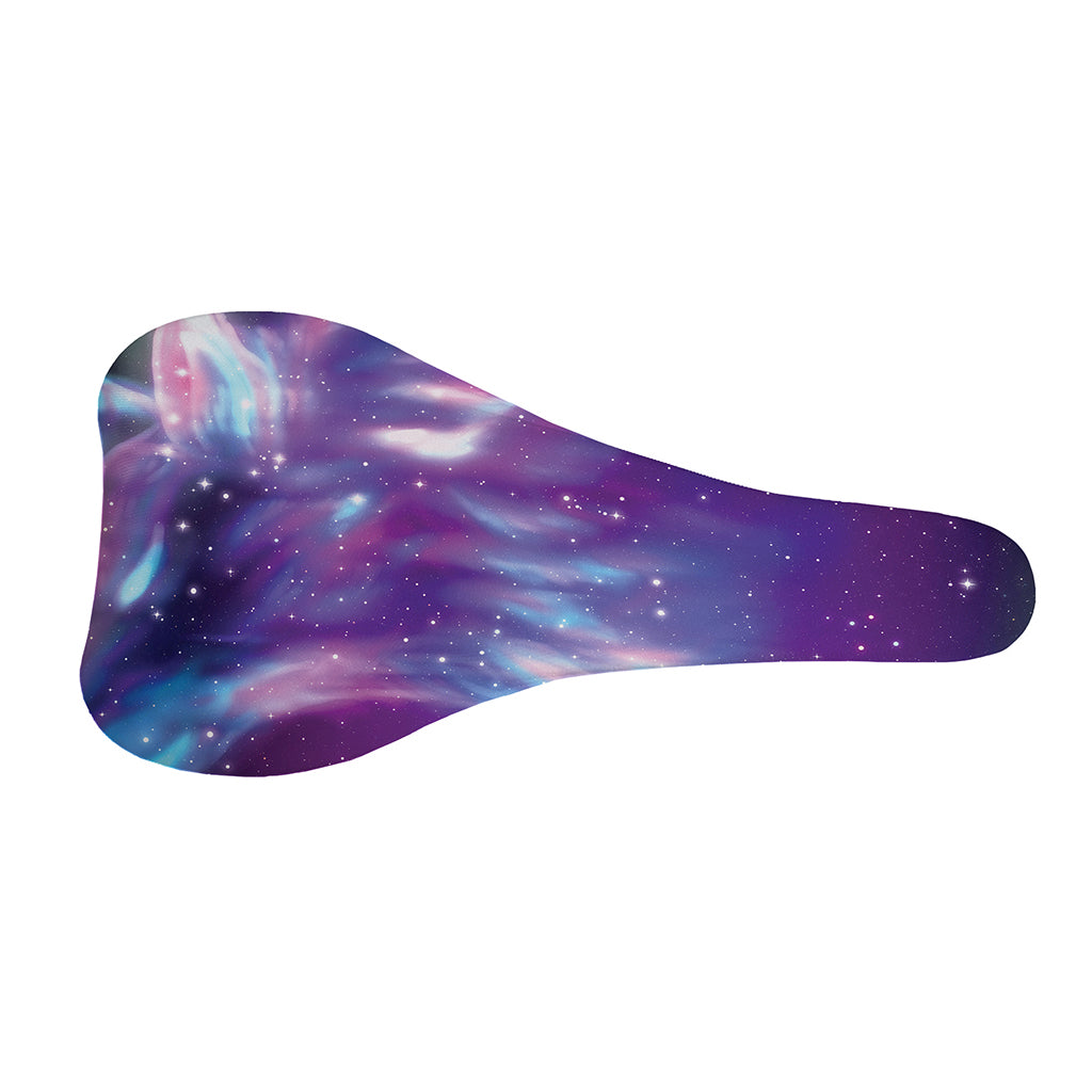 Galaxy Howling Wolf Spirit Print Bicycle Seat Cover