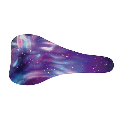 Galaxy Howling Wolf Spirit Print Bicycle Seat Cover