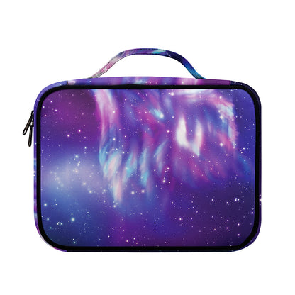 Galaxy Howling Wolf Spirit Print Briefcase Bible Bag