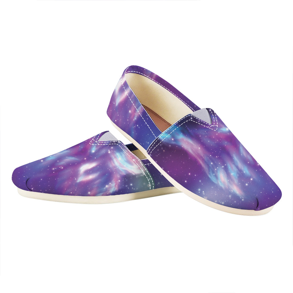 Galaxy Howling Wolf Spirit Print Casual Shoes