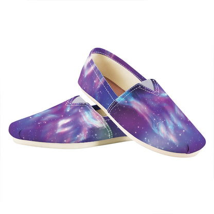 Galaxy Howling Wolf Spirit Print Casual Shoes