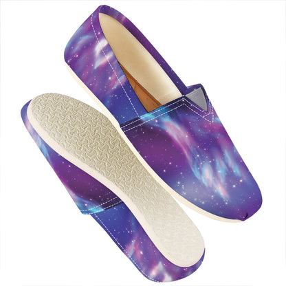 Galaxy Howling Wolf Spirit Print Casual Shoes