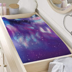 Galaxy Howling Wolf Spirit Print Changing Pad Cover
