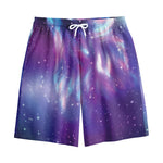 Galaxy Howling Wolf Spirit Print Cotton Shorts