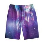 Galaxy Howling Wolf Spirit Print Cotton Shorts