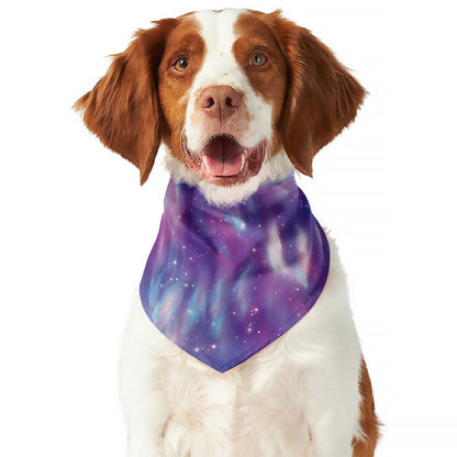 Galaxy Howling Wolf Spirit Print Dog Bandana