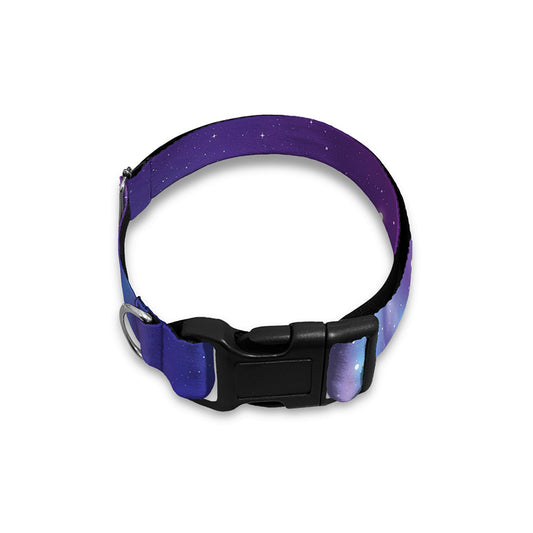 Galaxy Howling Wolf Spirit Print Dog Collar
