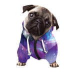 Galaxy Howling Wolf Spirit Print Dog Zip Up Hoodie