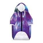 Galaxy Howling Wolf Spirit Print Dog Zip Up Hoodie