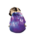 Galaxy Howling Wolf Spirit Print Dog Zip Up Jacket