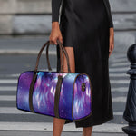 Galaxy Howling Wolf Spirit Print Duffle Bag