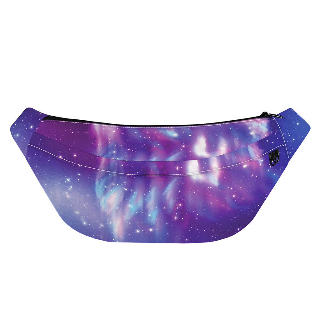 Galaxy Howling Wolf Spirit Print Fanny Pack