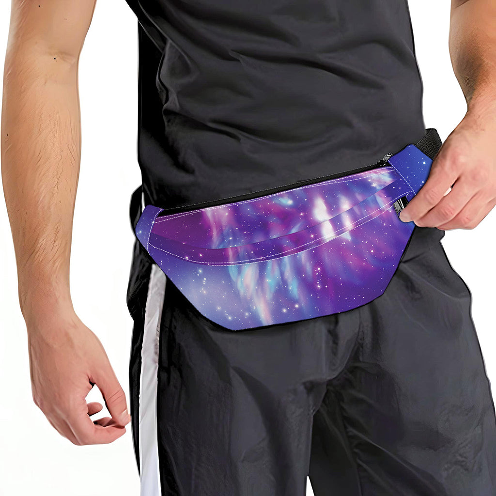 Galaxy Howling Wolf Spirit Print Fanny Pack