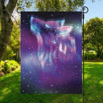 Galaxy Howling Wolf Spirit Print Garden Flag