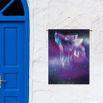 Galaxy Howling Wolf Spirit Print Garden Flag