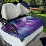 Galaxy Howling Wolf Spirit Print Golf Cart Seat Cover