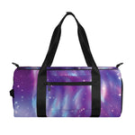 Galaxy Howling Wolf Spirit Print Gym Bag