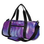 Galaxy Howling Wolf Spirit Print Gym Bag
