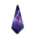 Galaxy Howling Wolf Spirit Print Hand Towel