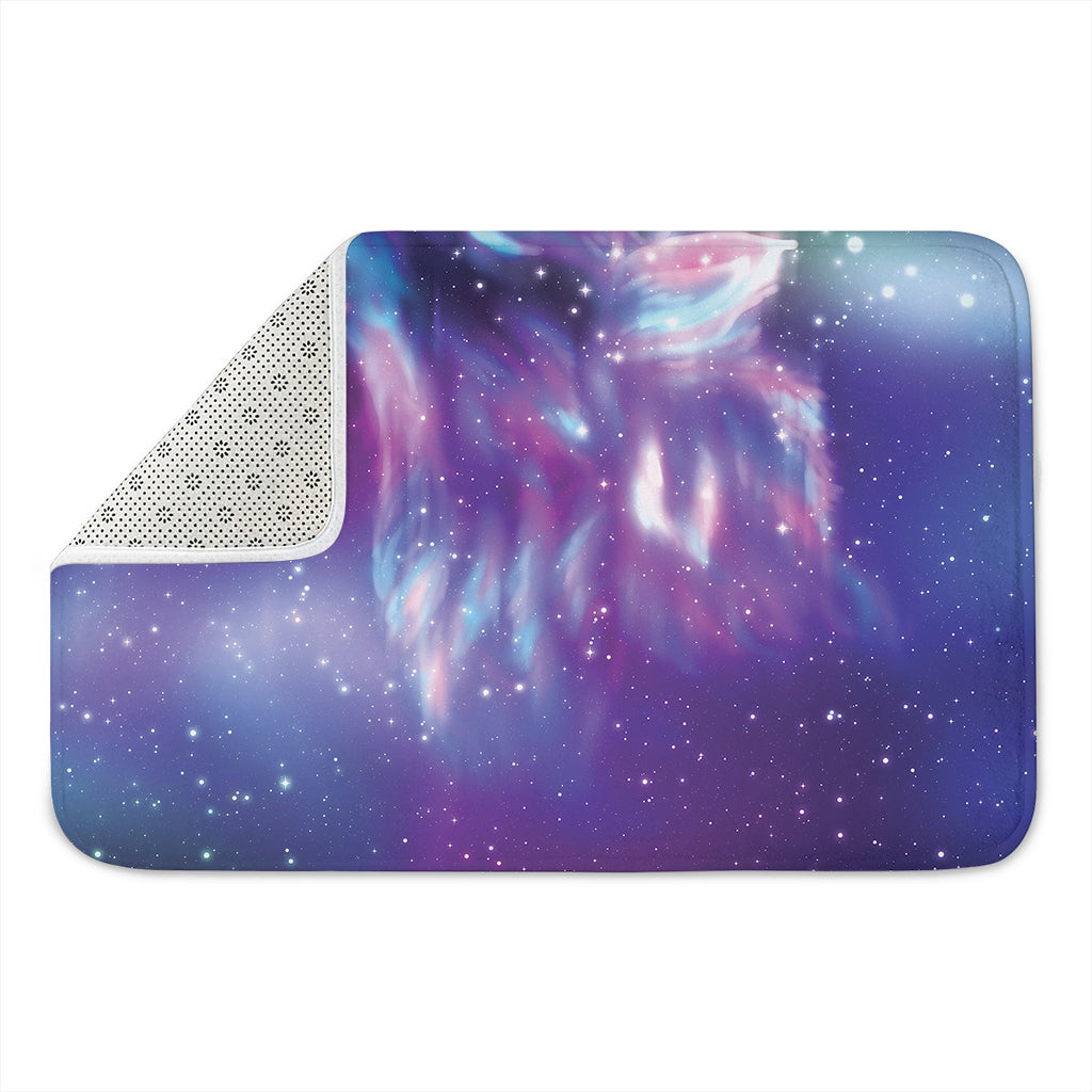 Galaxy Howling Wolf Spirit Print Indoor Door Mat