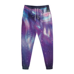 Galaxy Howling Wolf Spirit Print Jogger Pants