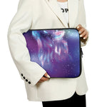 Galaxy Howling Wolf Spirit Print Laptop Sleeve