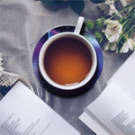 Galaxy Howling Wolf Spirit Print Leather Coaster Set