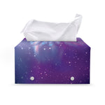 Galaxy Howling Wolf Spirit Print Leather Tissue Box Cover