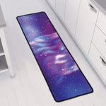 Galaxy Howling Wolf Spirit Print Long Kitchen Mat