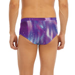 Galaxy Howling Wolf Spirit Print Men's Briefs