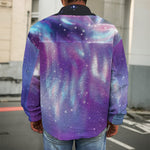 Galaxy Howling Wolf Spirit Print Men's Shirt Jacket