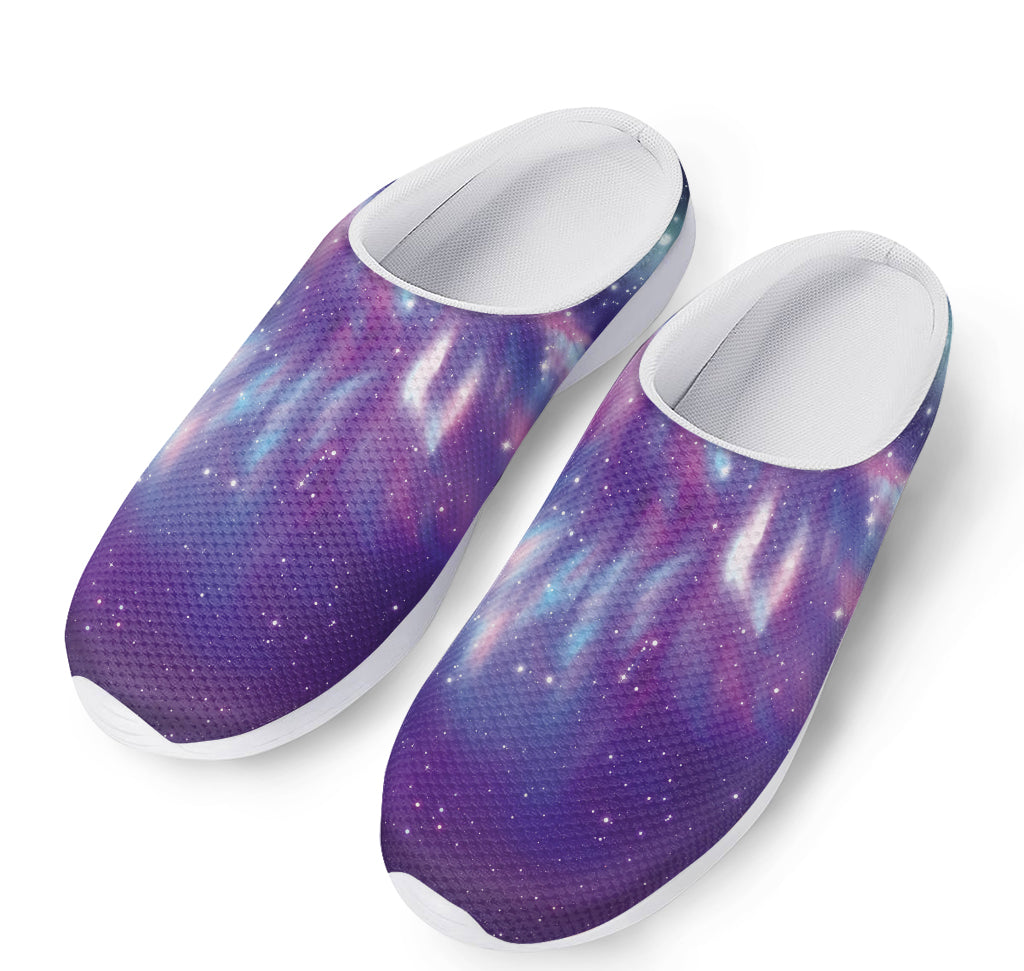 Galaxy Howling Wolf Spirit Print Mesh Casual Shoes