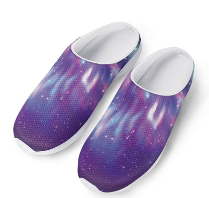 Galaxy Howling Wolf Spirit Print Mesh Casual Shoes
