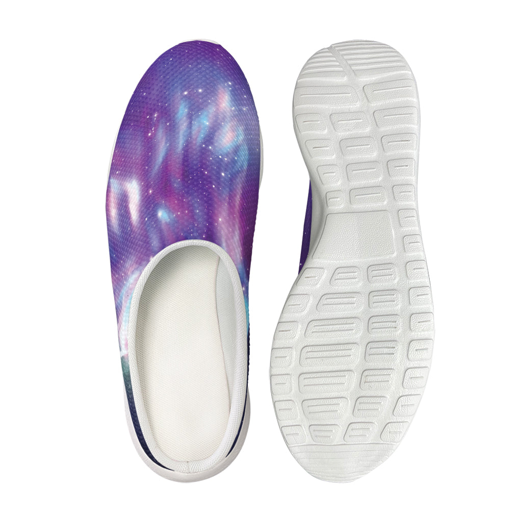 Galaxy Howling Wolf Spirit Print Mesh Casual Shoes