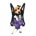 Galaxy Howling Wolf Spirit Print Pet Carrier Backpack
