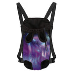 Galaxy Howling Wolf Spirit Print Pet Carrier Backpack