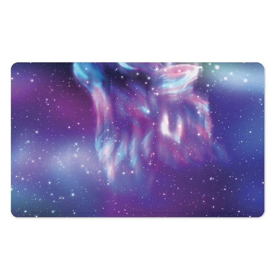 Galaxy Howling Wolf Spirit Print Polyester Doormat
