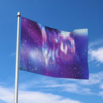 Galaxy Howling Wolf Spirit Print Polyester Flag
