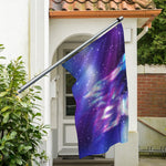 Galaxy Howling Wolf Spirit Print Polyester Flag