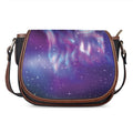 Galaxy Howling Wolf Spirit Print Saddle Bag
