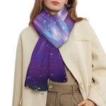 Galaxy Howling Wolf Spirit Print Scarf
