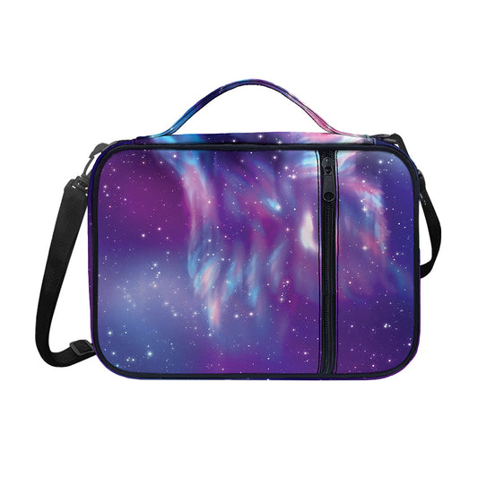 Galaxy Howling Wolf Spirit Print Shoulder Strap Bible Bag