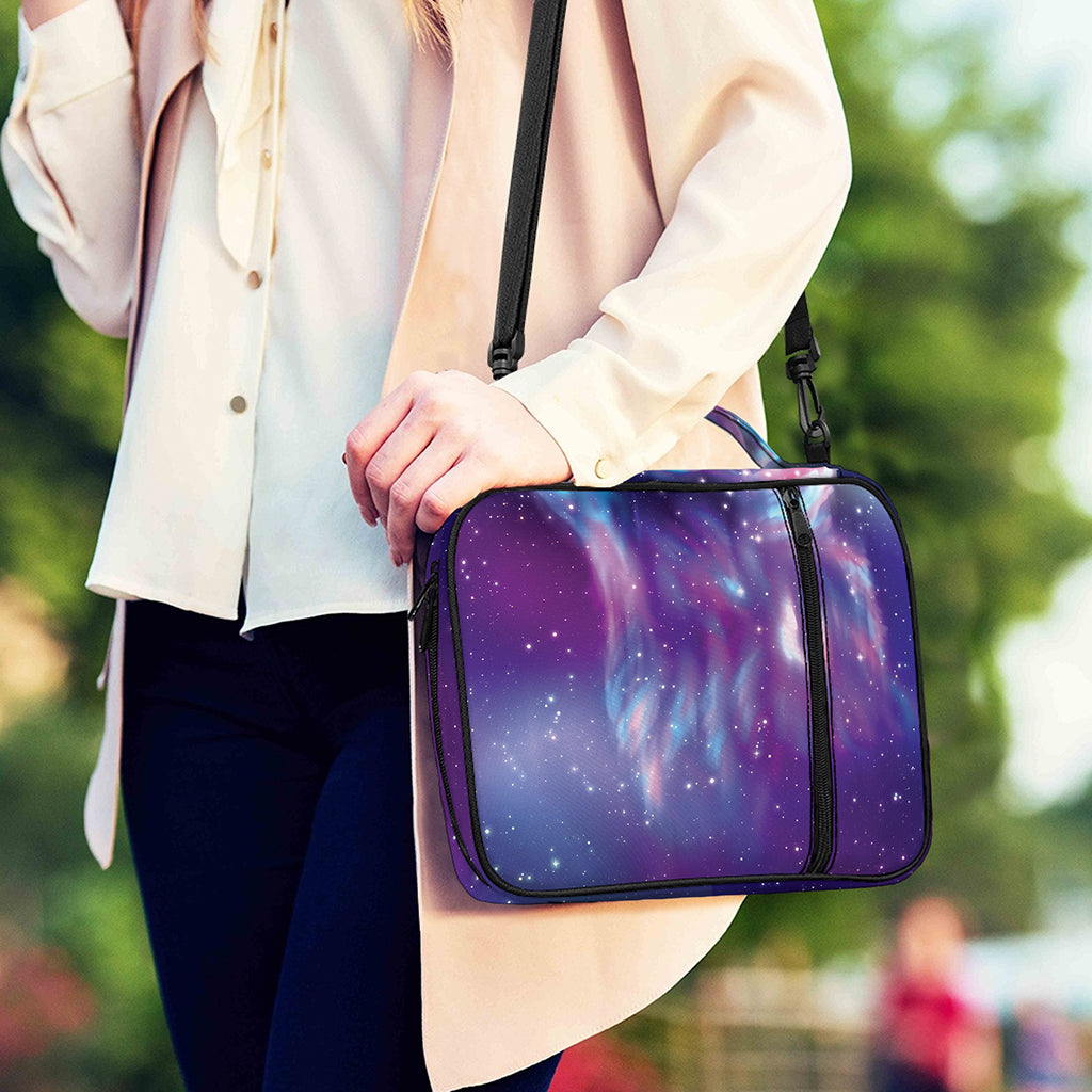 Galaxy Howling Wolf Spirit Print Shoulder Strap Bible Bag
