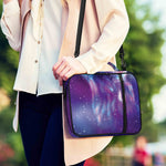 Galaxy Howling Wolf Spirit Print Shoulder Strap Bible Bag