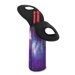 Galaxy Howling Wolf Spirit Print Single Neoprene Wine Tote